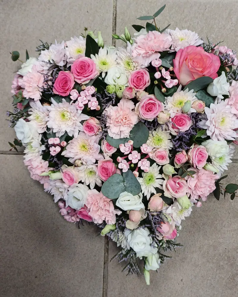 Cœur rose pâle