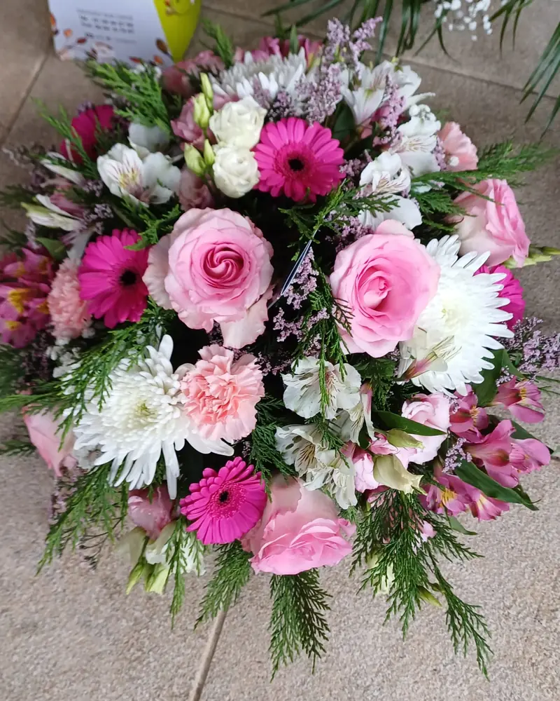 Coussin rose vif