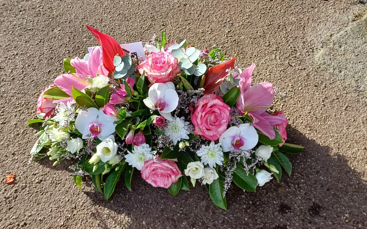 Raquette rose et blanche