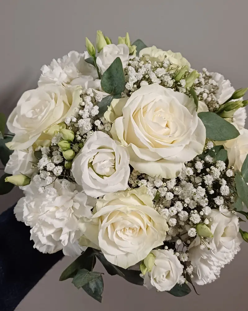 Bouquet de mariée blanc