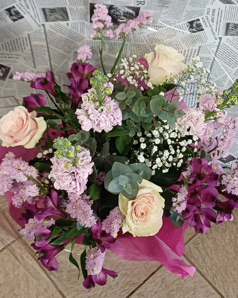 Bouquet rose et blanc