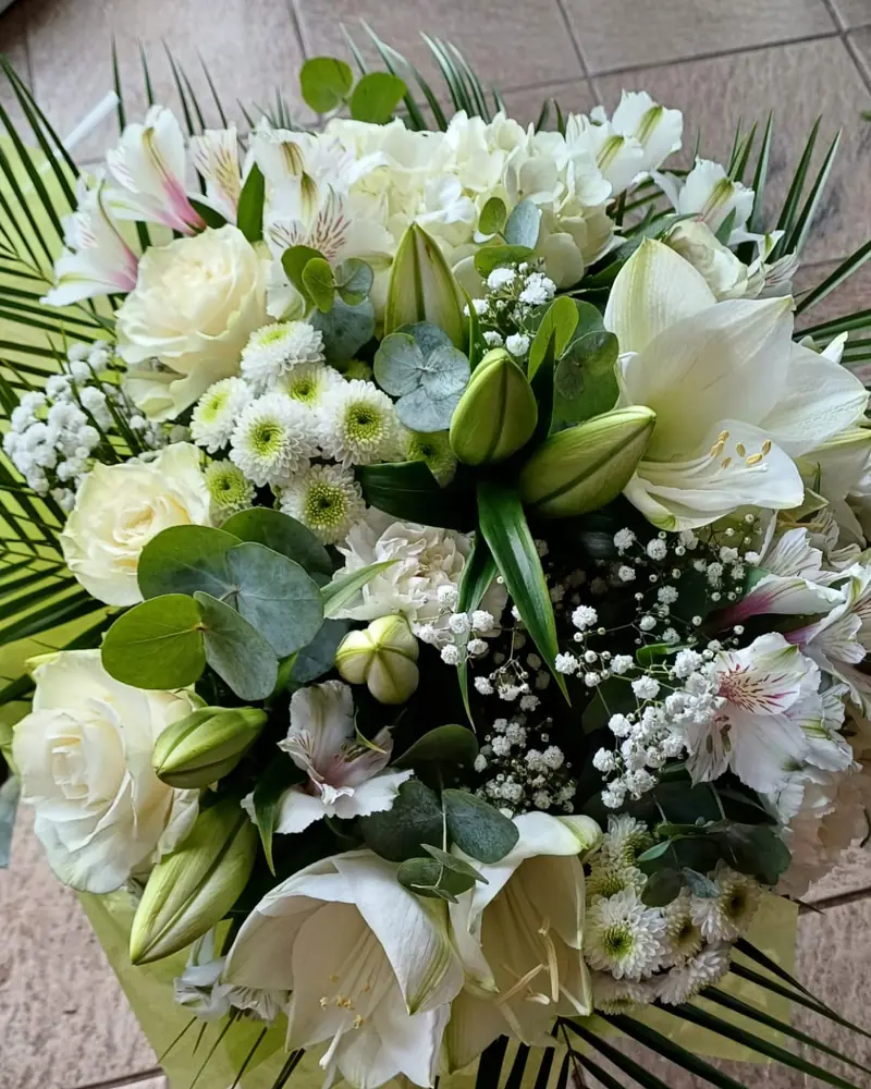Bouquet blanc aux lys